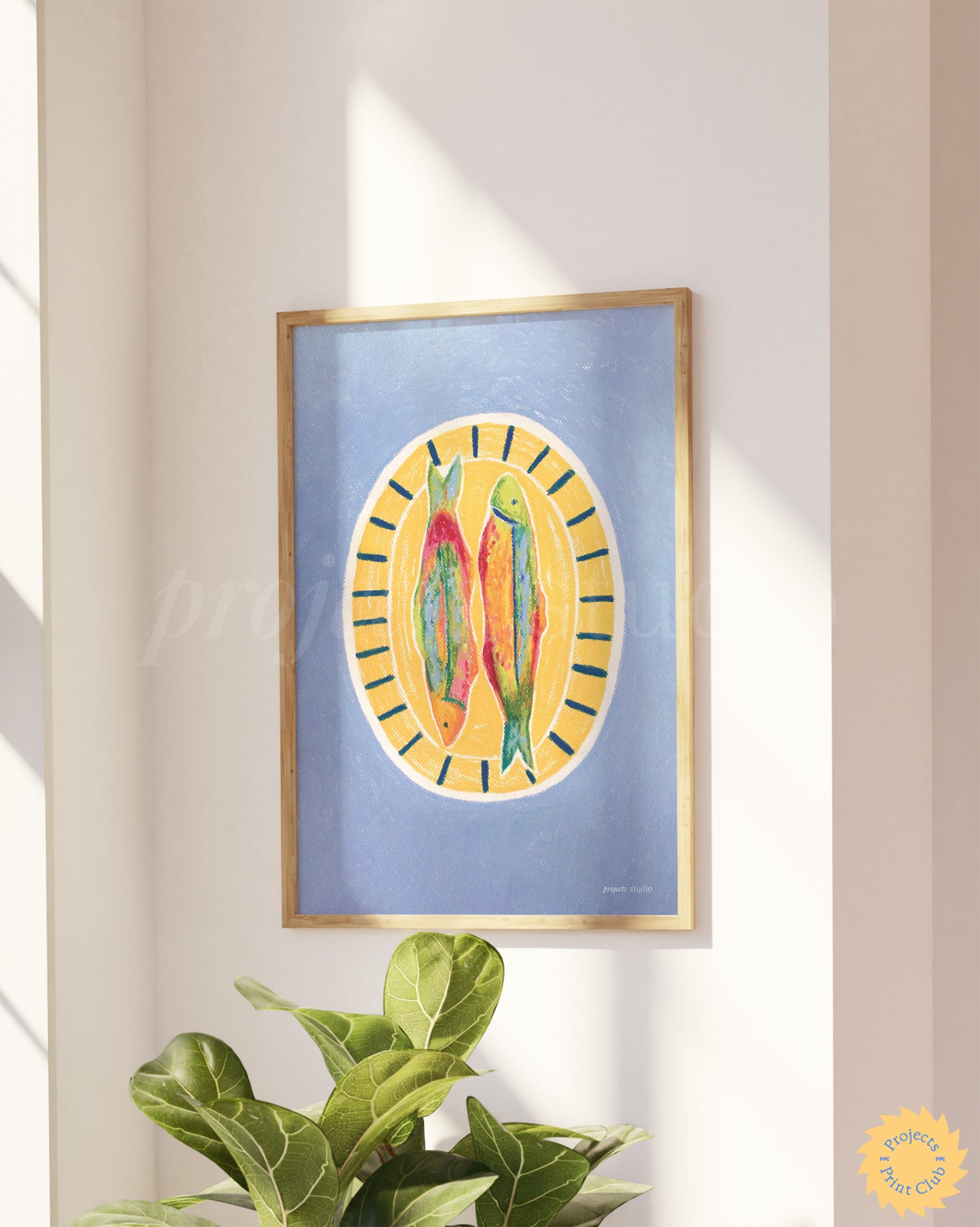 Fish Series Fish For Dinner Print Blue ✹ Digital Download