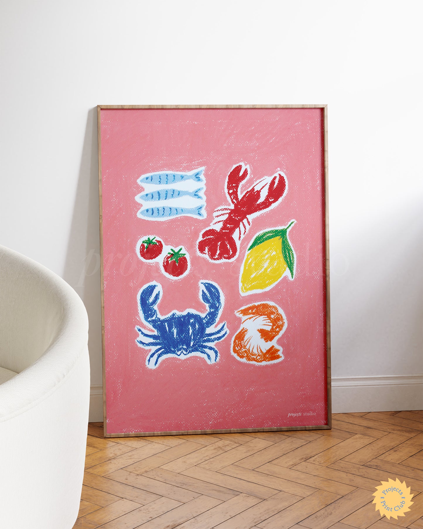 Fish Series Seafood Summer Print Pink ✹ Digital Download