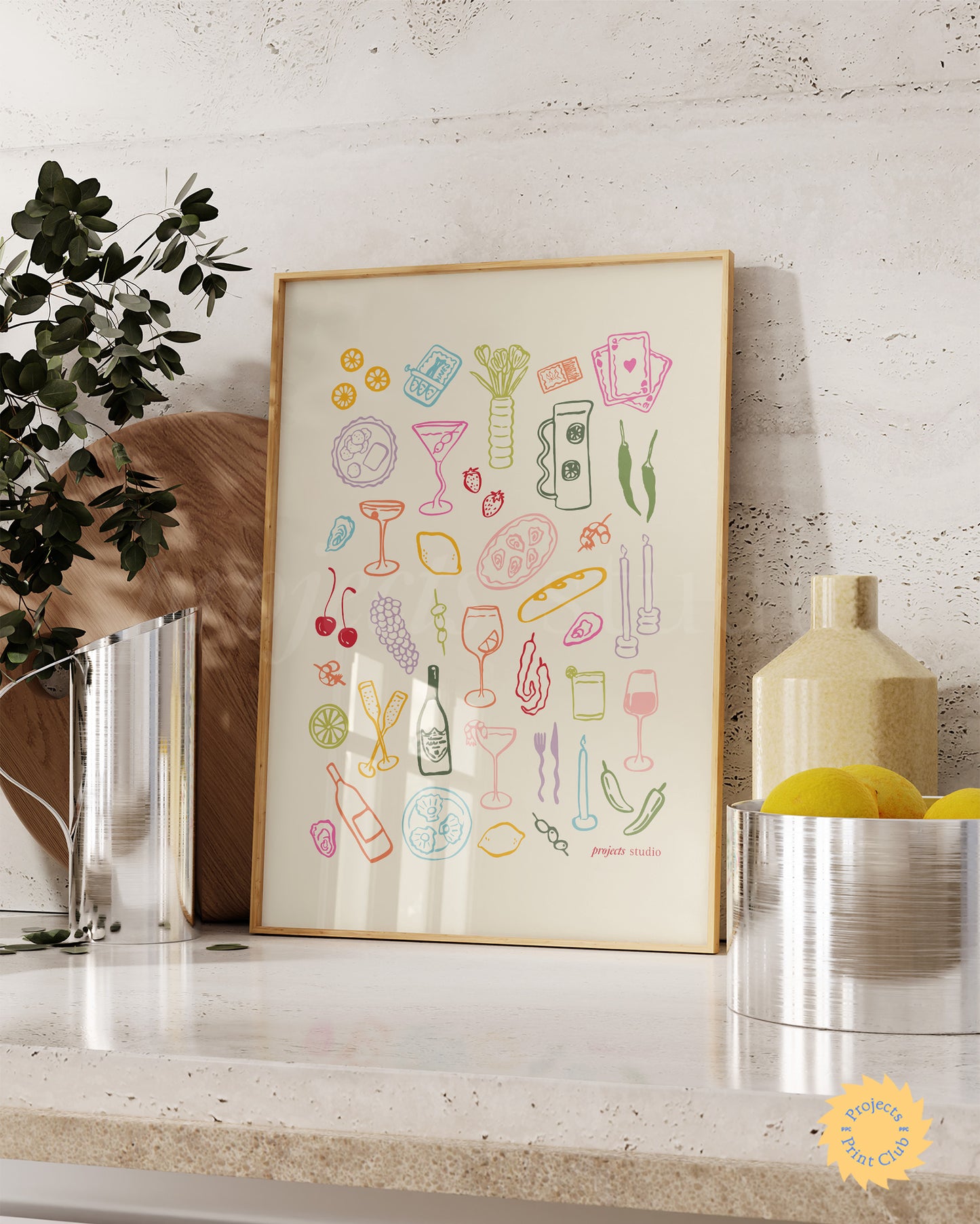A Dinner w Friends Print Multi ✹ Digital Download