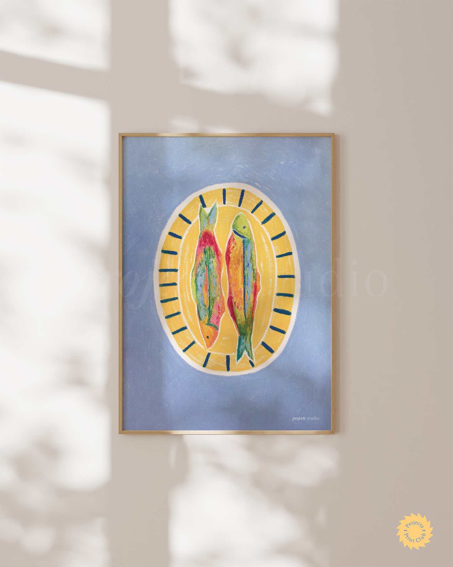 Fish Series Fish For Dinner Print Blue ✹ Digital Download