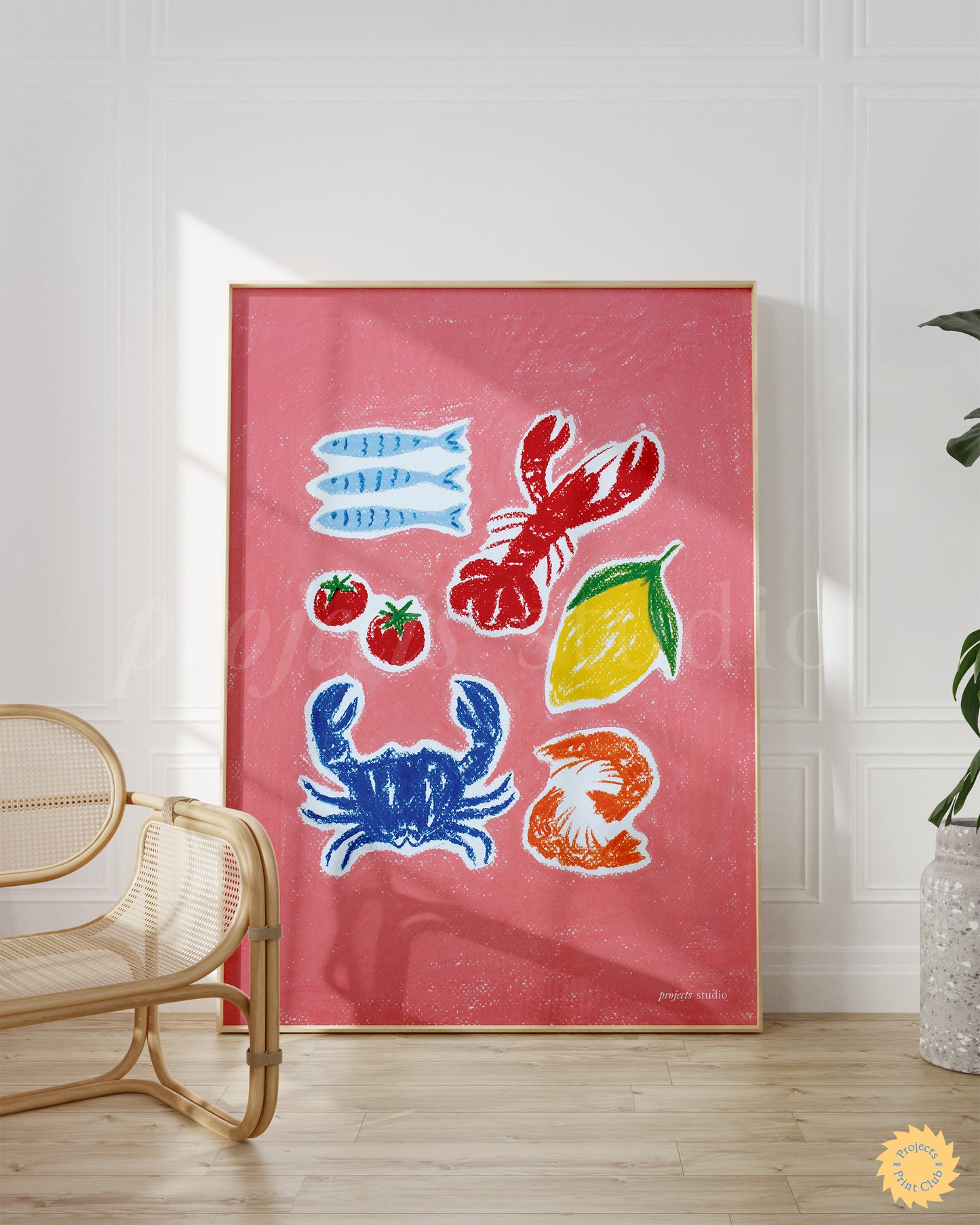 Fish Series Seafood Summer Print Pink ✹ Digital Download