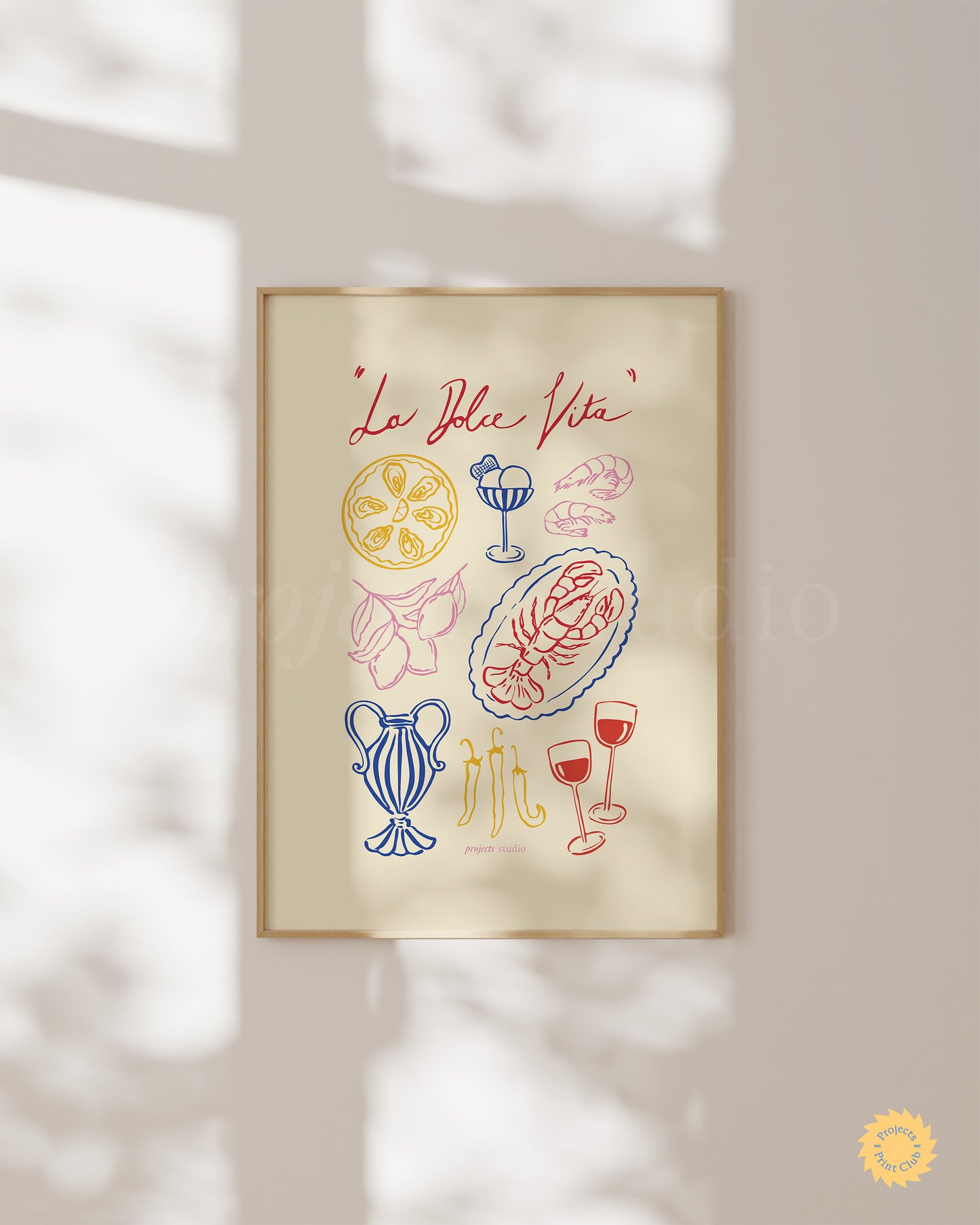 Italian Words Series La Dolce Vita Print Multi ✹ Digital Download