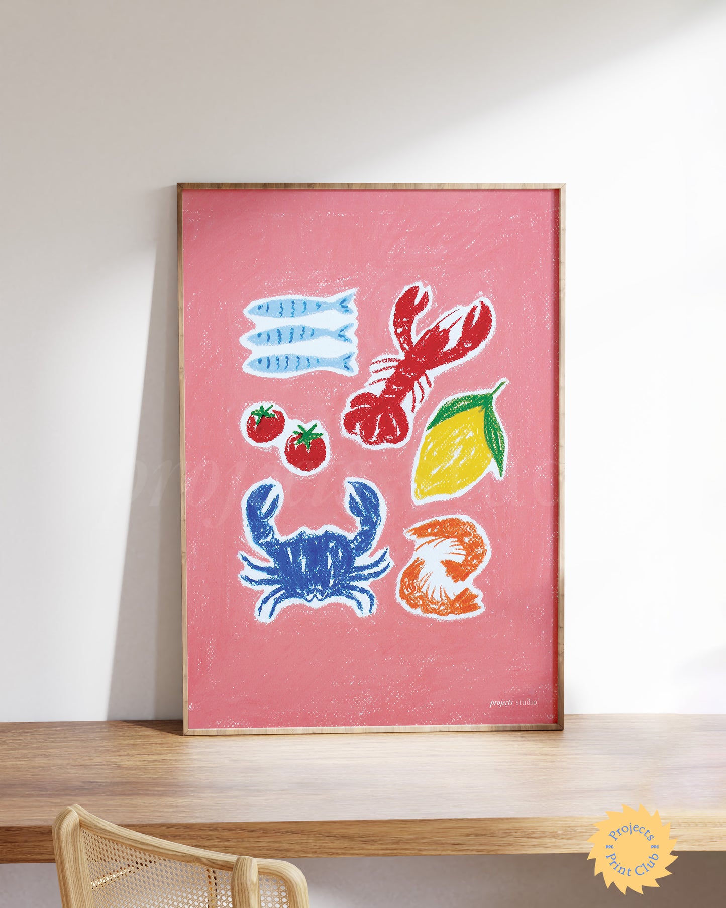 Fish Series Seafood Summer Print Pink ✹ Digital Download