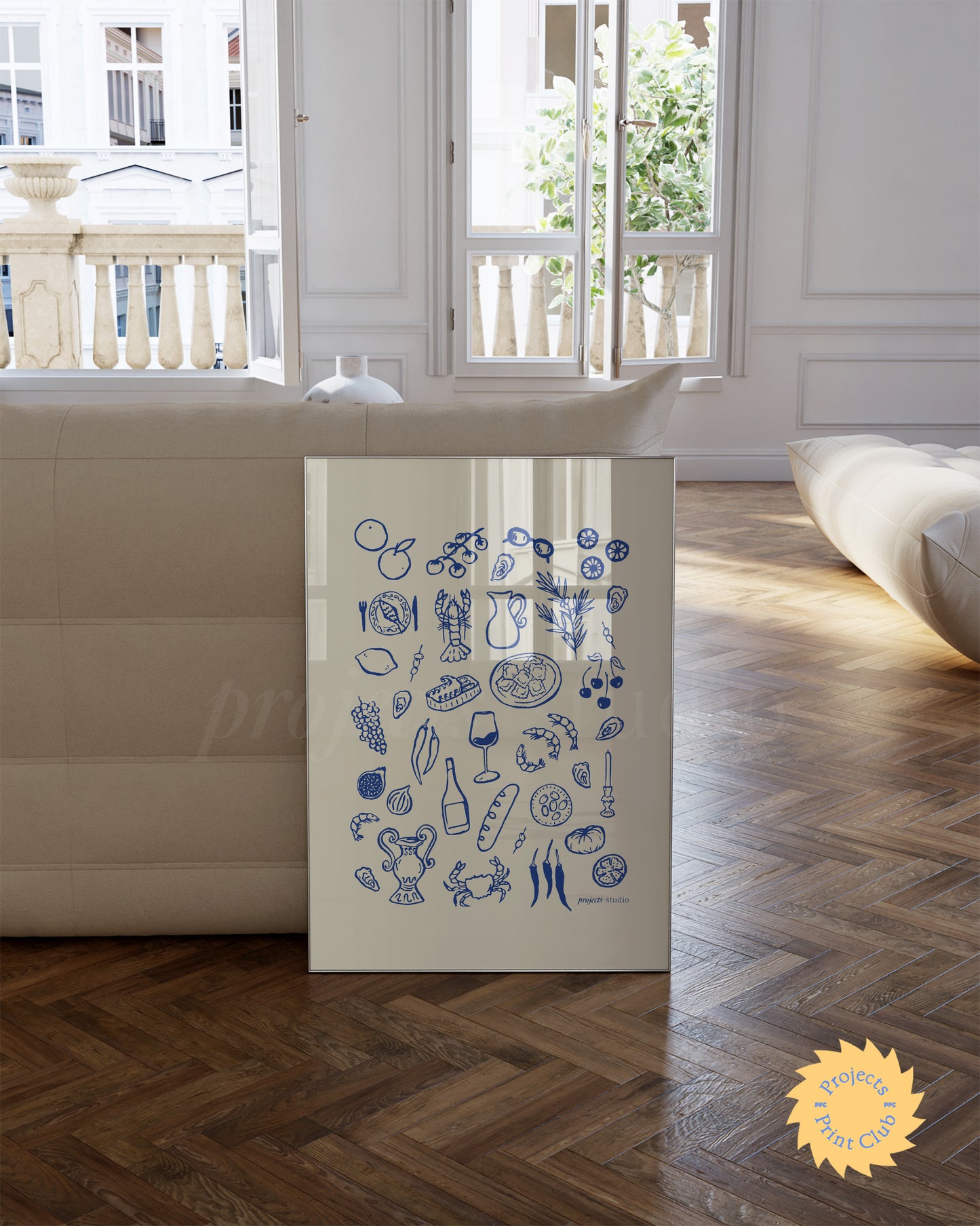 Italian Summer Print Blue ✹ Digital Download
