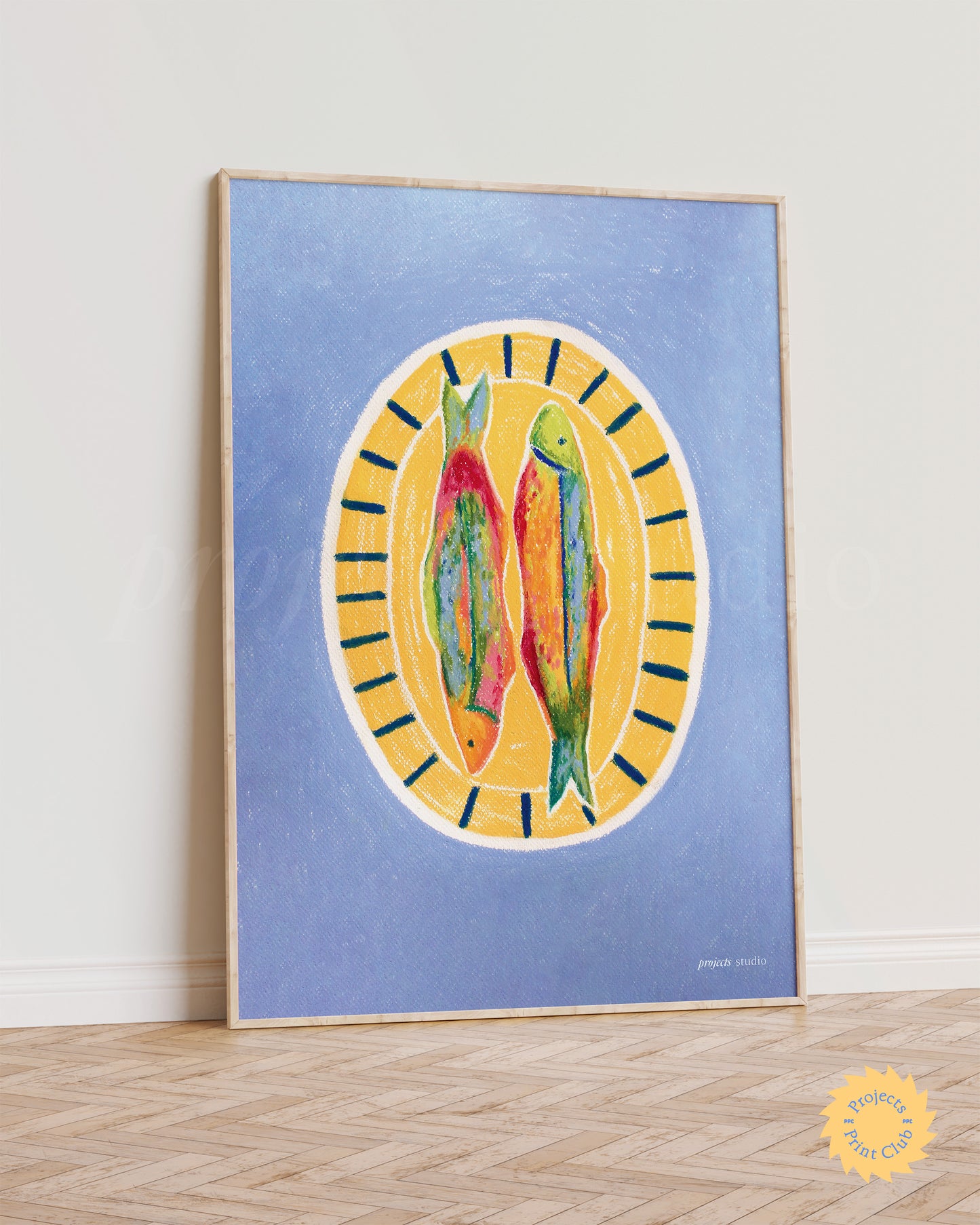 Fish Series Fish For Dinner Print Blue ✹ Digital Download