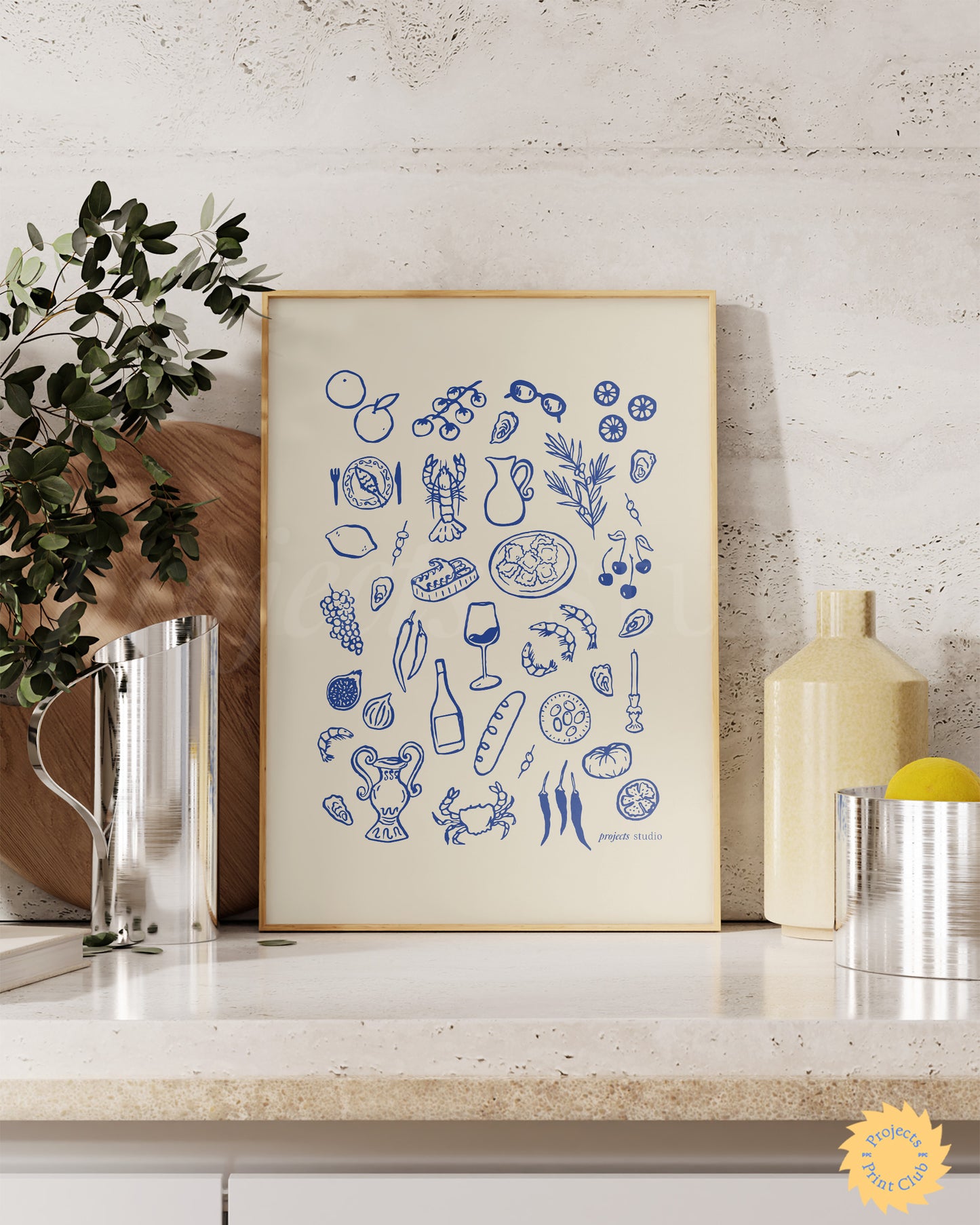 Italian Summer Print Blue ✹ Digital Download