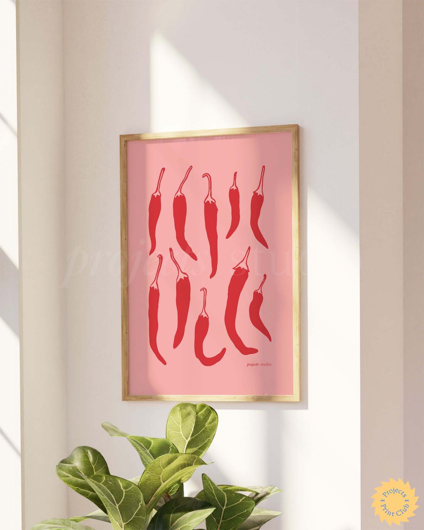 Spicy Chilli Print Pink ✹ Digital Download