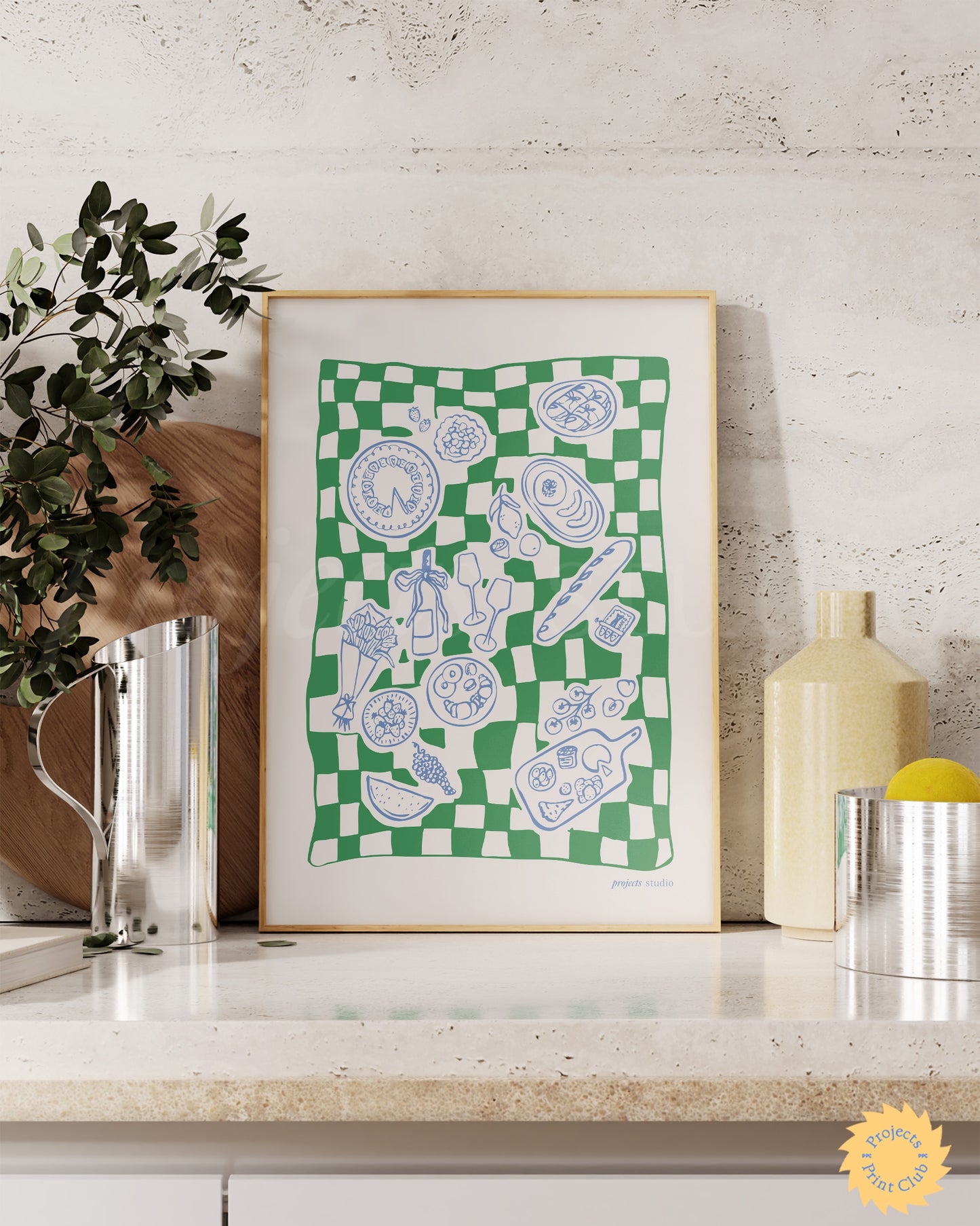 Fun Picnic Club Print Green ✹ Digital Download