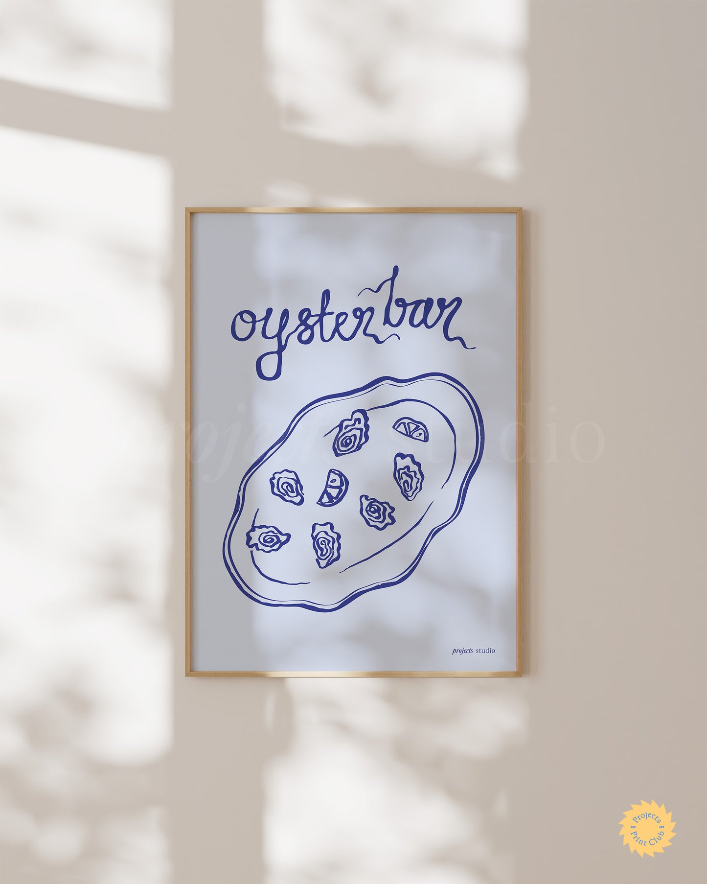 Oyster Bar Print Light Blue ✹ Digital Download