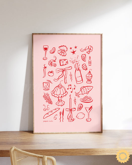 Feeling Festive Print Pink ✹ Digital Download