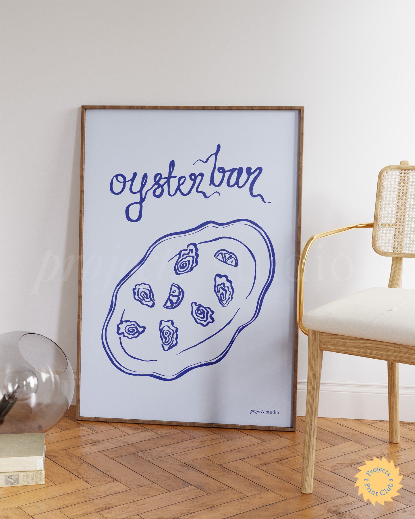 Oyster Bar Print Light Blue ✹ Digital Download