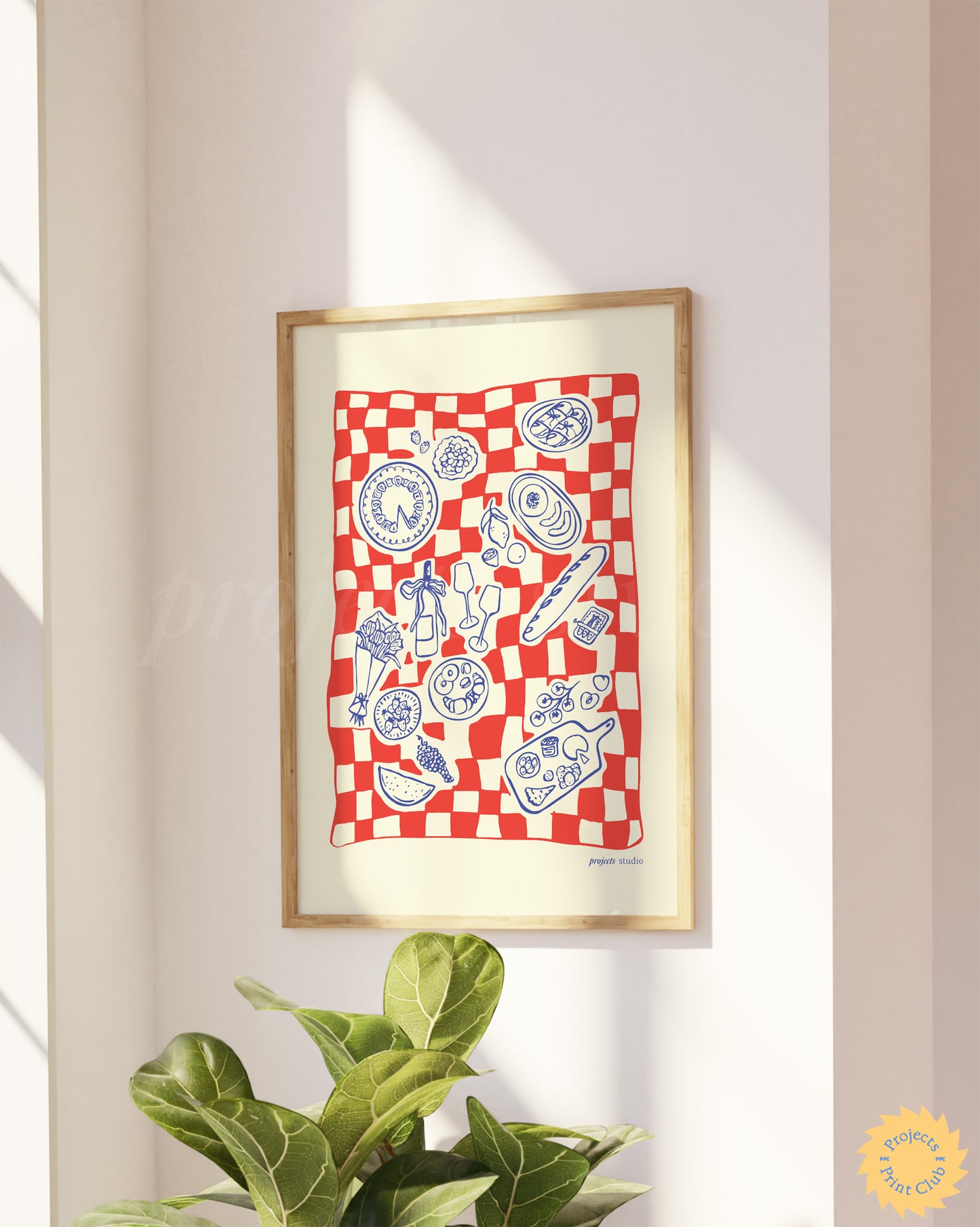 Fun Picnic Club Print Red ✹ Digital Download