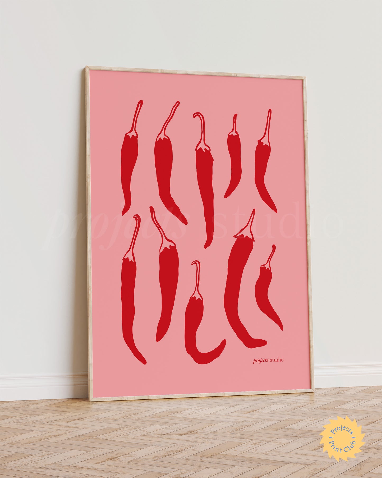 Spicy Chilli Print Pink ✹ Digital Download