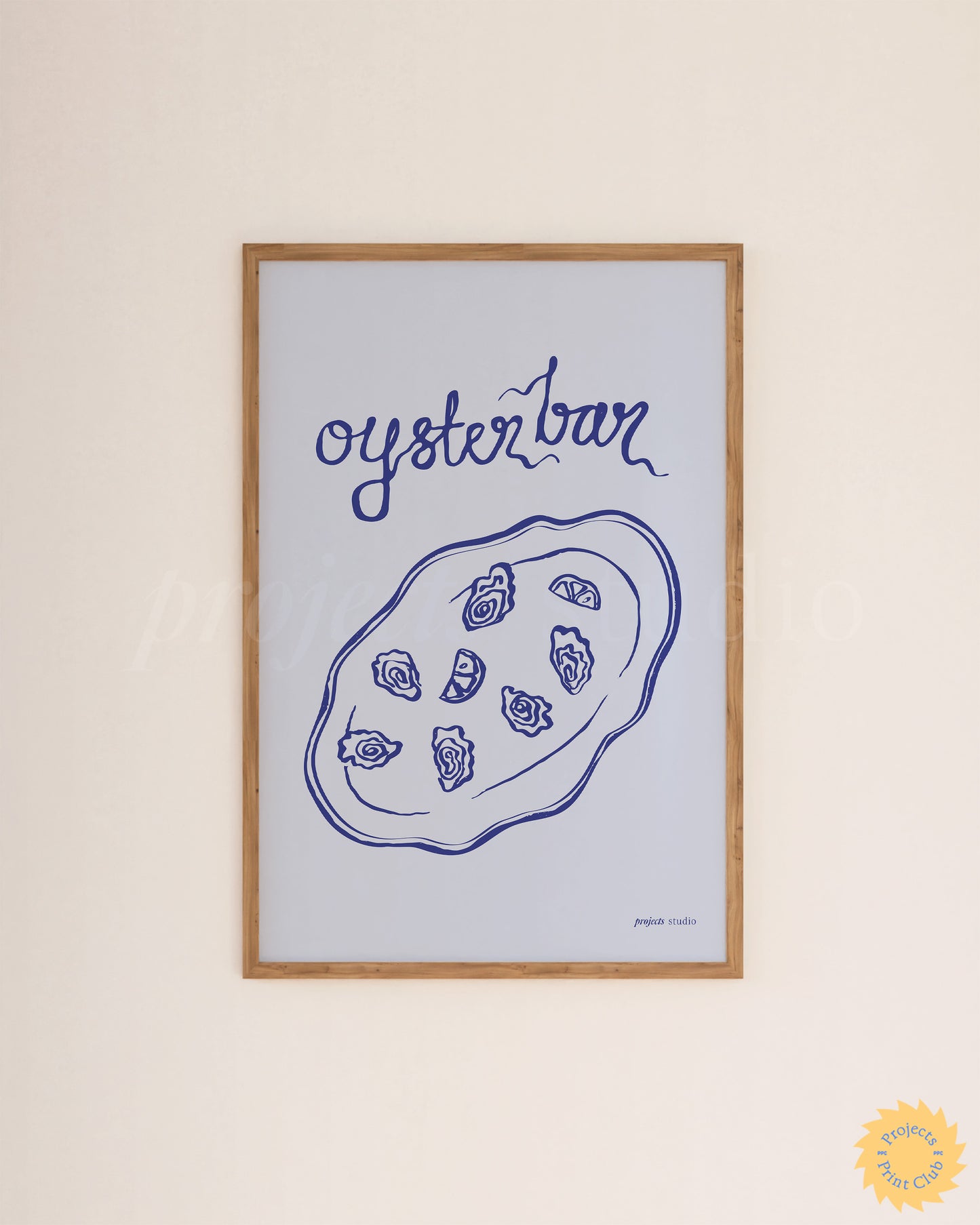 Oyster Bar Print Light Blue ✹ Digital Download