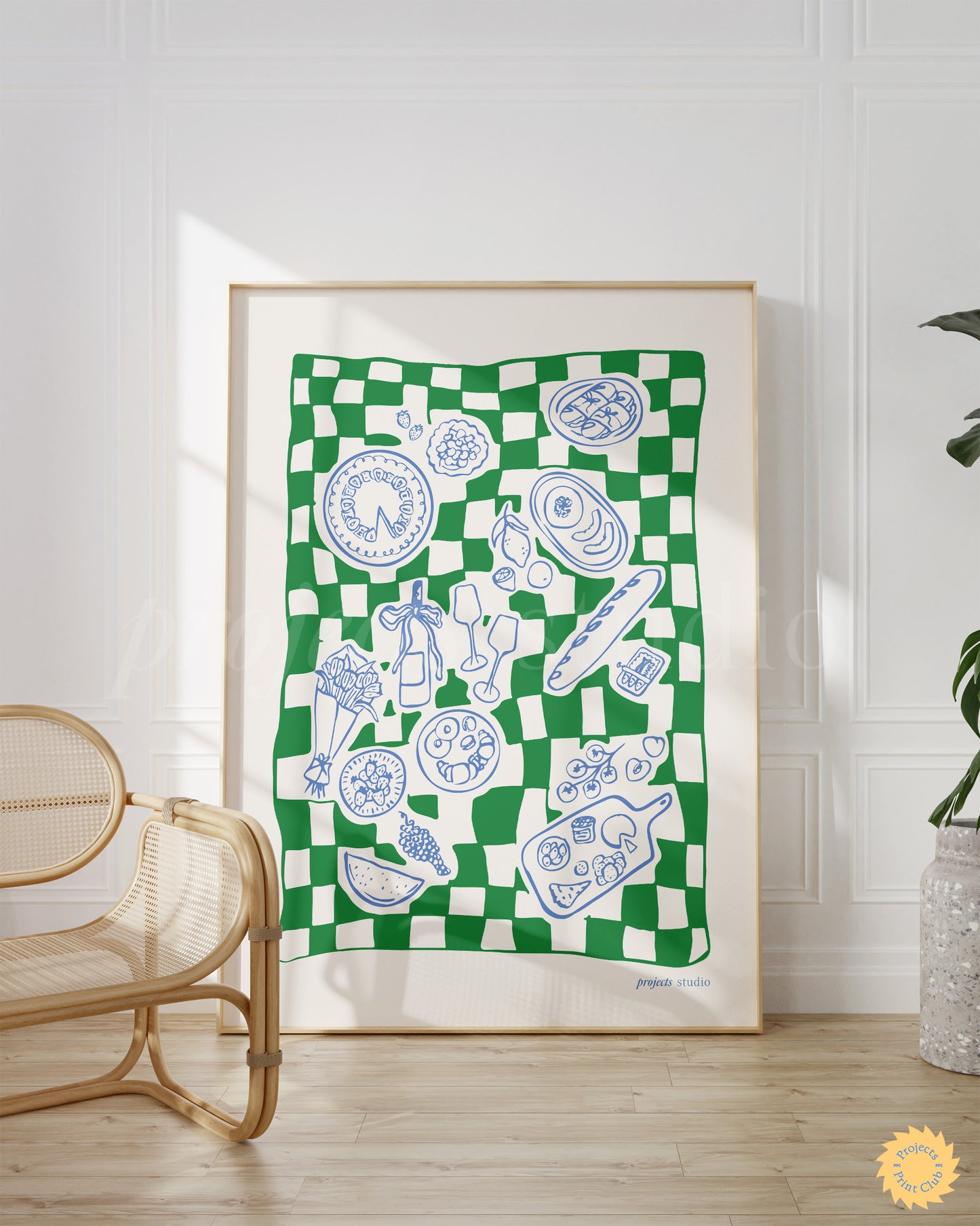 Fun Picnic Club Print Green ✹ Digital Download