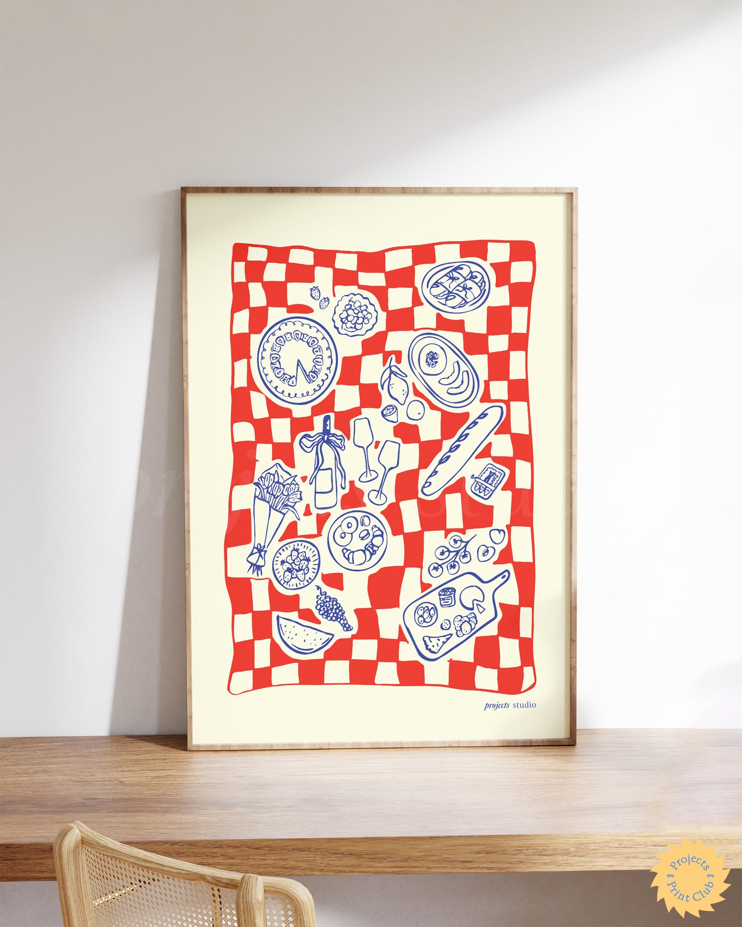 Fun Picnic Club Print Red ✹ Digital Download