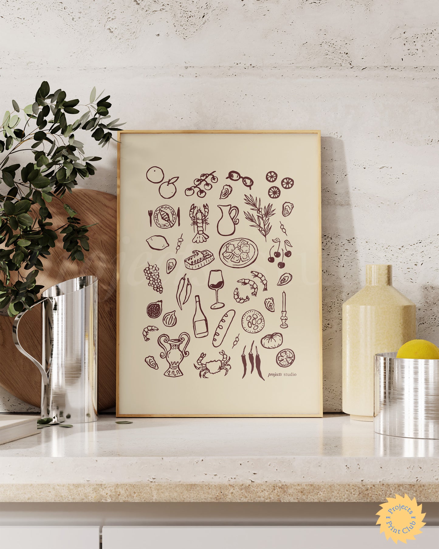 Italian Summer Print Brown ✹ Digital Download