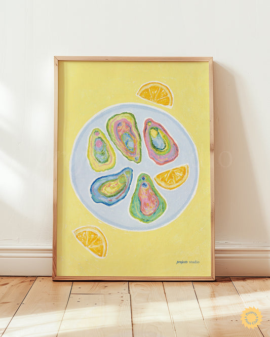 Fish Series Colourful Oyster Print Multi ✹ Digital Download