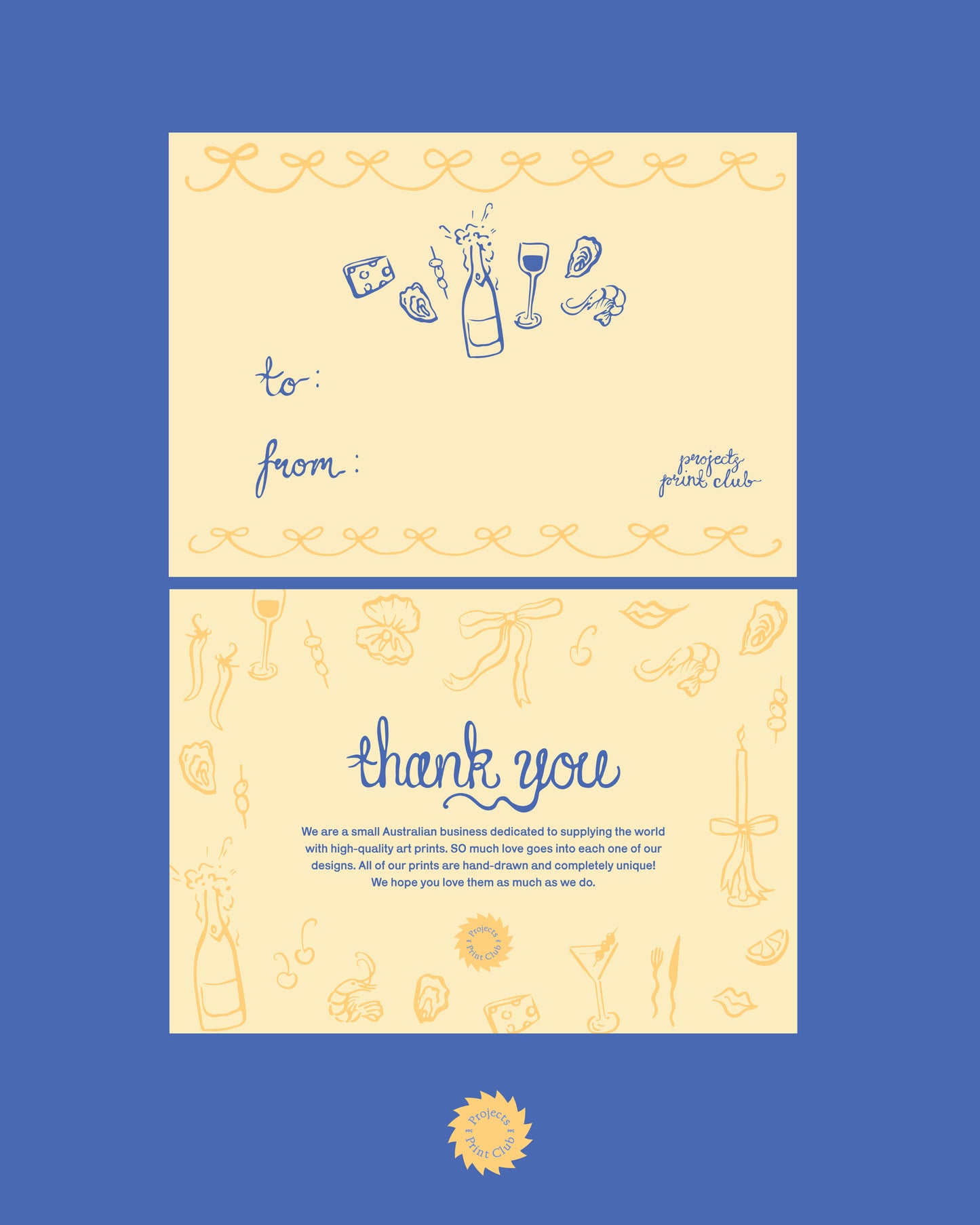 To You: Free Downloadable Thank You & Greeting Cards Yellow